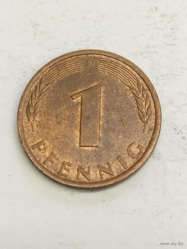 Германия 1 пфенинг 1978 D