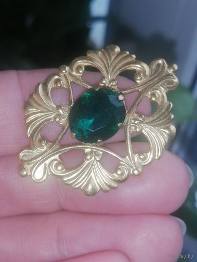 Брошь МК позолота