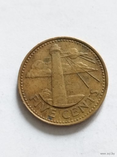 Барбадос 5 центов 2002