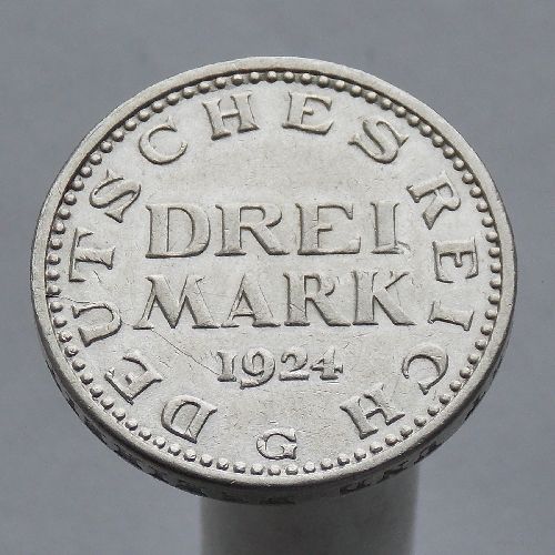 Германия 3 марки 1924 G