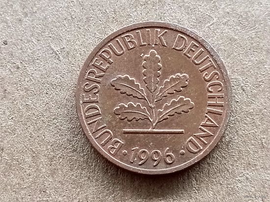 ФРГ 1 пфенниг, 1996"D" (К-U-)