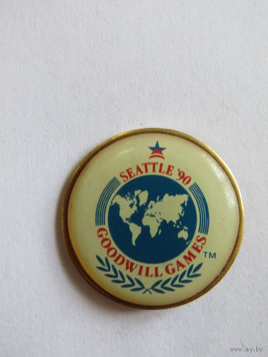 Значок. Знак. "Летние игры доброй воли 1990". "США". "Сиэтл". "Спорт". "Гимнастика". Олимпиада. м
