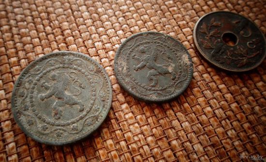 ТОРГ! 20 век! Бельгия! 3 монеты! Первая Мировая война! ВОЗМОЖЕН ОБМЕН!