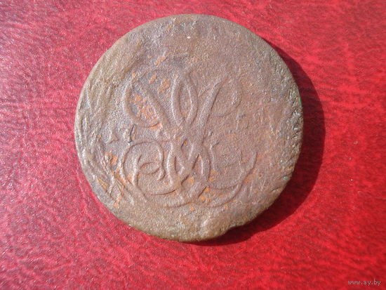 Копейка 1758 года Российская Империя (Елизавета Петровна)