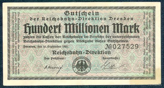 Германия (Dresden), 500 миллионов марок 1923 год.