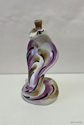 Фарфоровая статуэтка "Кобра" (Змея) ДФЗ