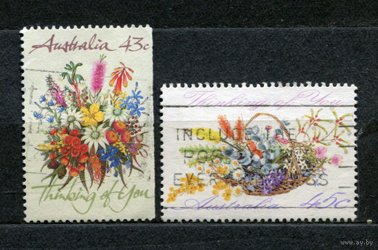 Флора. Цветы, букеты. Австралия. 1990-1992. 2 марки