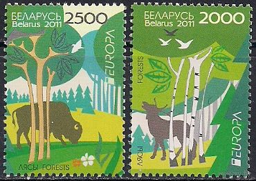 Беларусь 2011  EUROPA. Леса