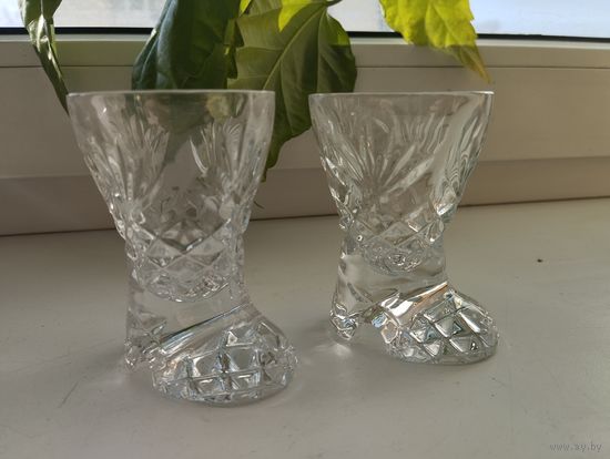 Рюмка Башмачок, объём 50 гр. Хрусталь, СССР