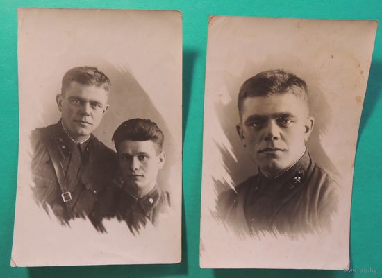 Фото "Офицеры", 1930-1940-е гг. ( на двух фото, одно лицо)