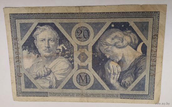 1915 год Германия 20 марок