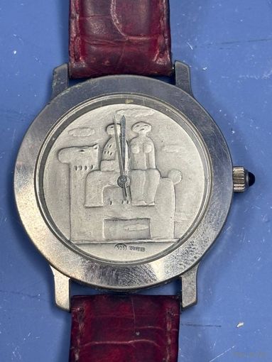 Редкость!!с 1 рубля!часы 925 серебро 1970-е Сальваторе  Фиуме Италия . Распродажа коллекции!