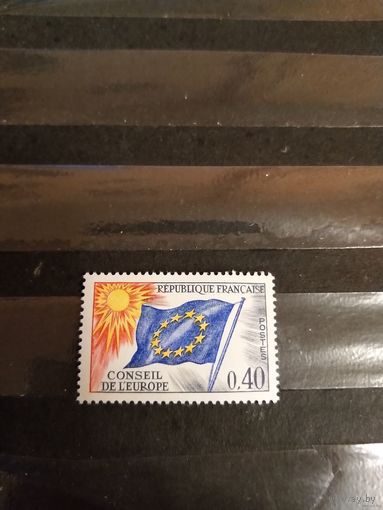 1969 Франция служебная для Совета Европы флаг чистая клей MNH** (3-11)