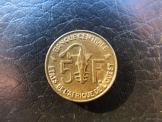 Западная Африка (ВСЕАО) 5 франков, 1999. С 20 копеек. Распродажа коллекции. Смотрите другие лоты.