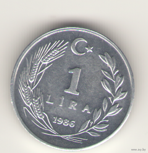 1 лира 1986 г.