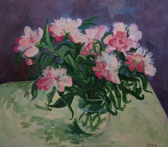 ПИОНЫ. (ХОЛСТ ,МАСЛО)