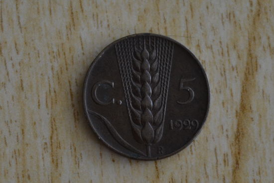 Италия 5 чентезимо 1929