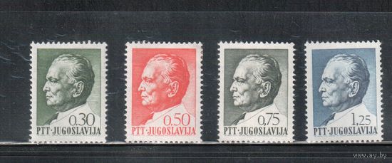 Югославия-1968(Мих.1282-)  **  , Стандарт, Тито , 4 марки