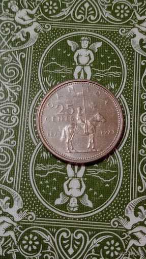 Канада 25 центов 1973 100 лет полиции