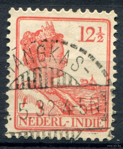 Нидерландская Индия - 1922/25г. - королева Вильгельмина, 12 1/2 с - 1 марка - гашёная [Mi 143]. #3-WB-99-A-1