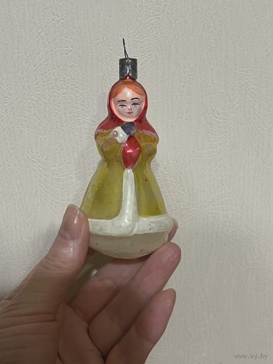 Ёлочная игрушка СССР -НАСТЕНЬКА!!! С РУБЛЯ!!!