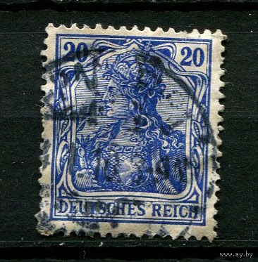 Рейх - 1905/1913 - Аллегория Германия 20Pf - [Mi.87i] - 1 марка. Гашеная.  (Лот 120BY)