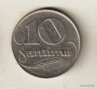 Латвия 10 сантим 1922 2