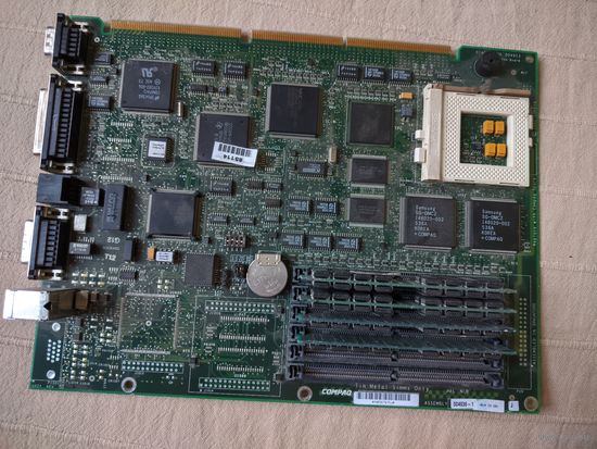 Винтажная системная плата, материнка COMPAQ 172623-001 DP DeskPro 5133 с процессором и памятью 004936 IBM 11D2320BD-70 172707-003 Canada 185174-002 UK051598-104