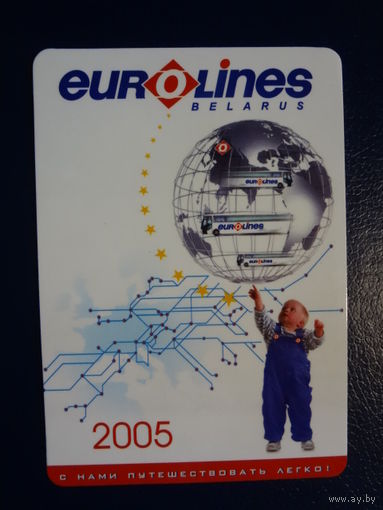 Календарик 2005 г.  Eurolines.