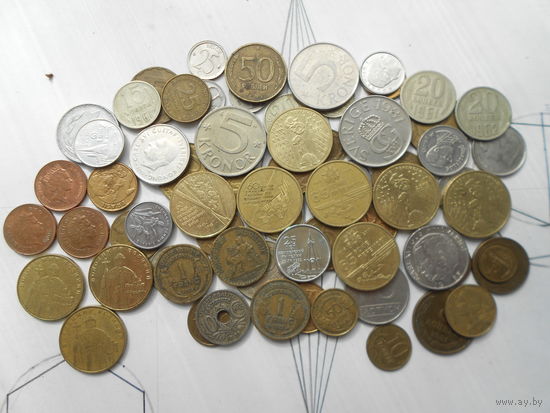 Монеты набор из 69 монет