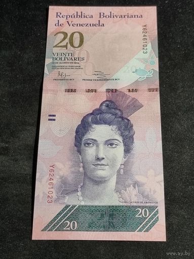 Венесуэла 20 боливар 2014  (UNC)
