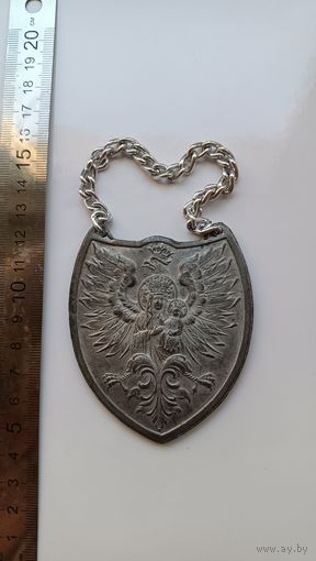 Горжет, цепочка утерена.