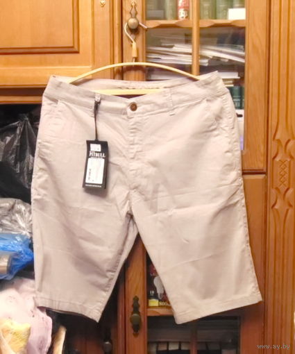 Шорты мужские Black PITBULL (серый цвет). Р-р 50 (M). Материал: хлопок и лайкра.