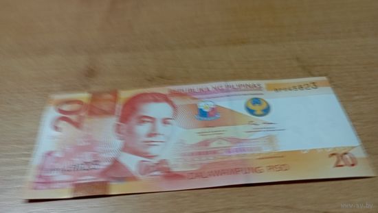 20 писо 2022 года Филиппин UNC с 4-х рублей
