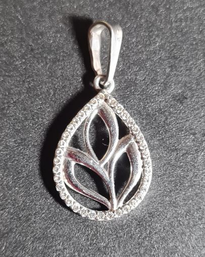 Кулон привеска серебро 925 лот #19, С РУБЛЯ! МНОГО ЛОТОВ С РУБЛЯ БЕЗ МЦ!