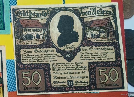 Нотгельд Германия 50 пфеннигов