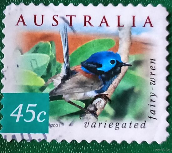 Австралия 2001. Птицы. Разноцветный расписной малюр