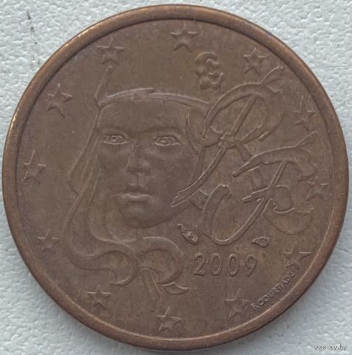 Франция 5 евроцентов 2009 г.
