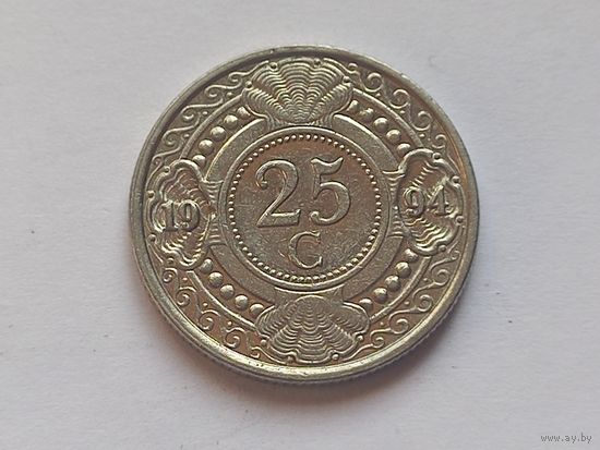 Нидерландские Антильские острова 25 центов 1994 г.