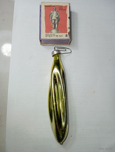 Игрушка на ёлку , Сосулька , винтаж , стекло , СССР . С 80 копеек