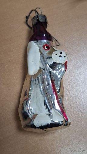 Игрушка елочная Собака. СССР