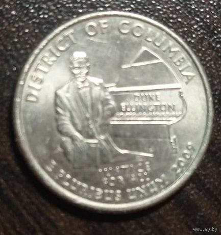 США. квотер. 2009. округ Колумбия. двор Р