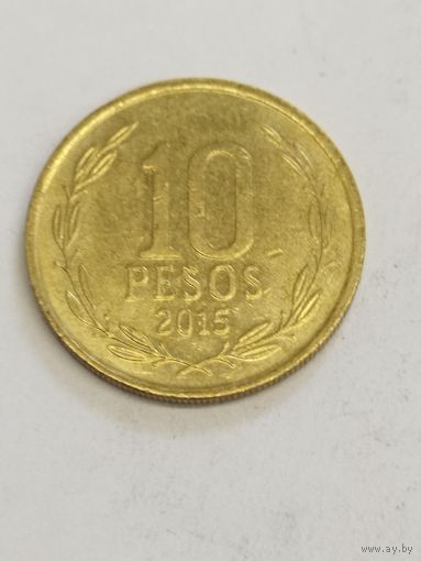 Чили 10 песо 2015