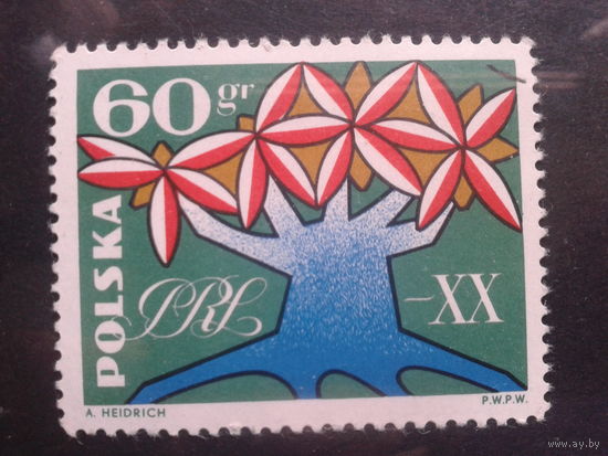 Польша, 1964, Стилистическое дерево, дуб Пястов