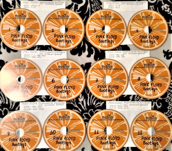 DVD MP3 неофициальная дискография (коллекция бутлегов) PINK FLOYD (Classic rock, Psychedelic rock, Progressive rock, Art rock) - 12 DVD