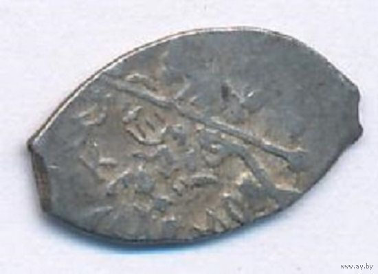 Копейка ~1613-1617 Михаил Федорович Романов буквы МО под конем _состояние VF