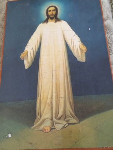 Икона Господь Вседержитель во весь рост 32/26