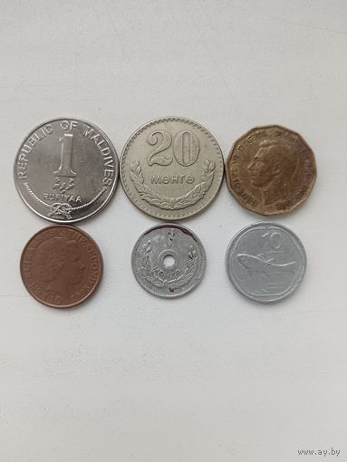 Монеты мира. Цена за одну.