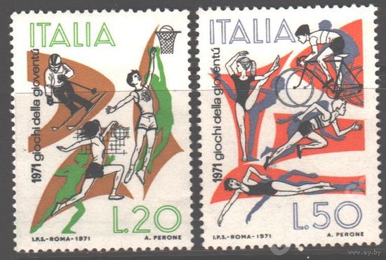 Италия. 1971. Спорт Юношеские спортивные игры **.