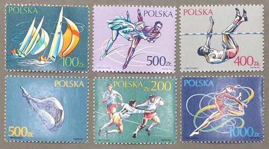 Польша 1990г Спорт